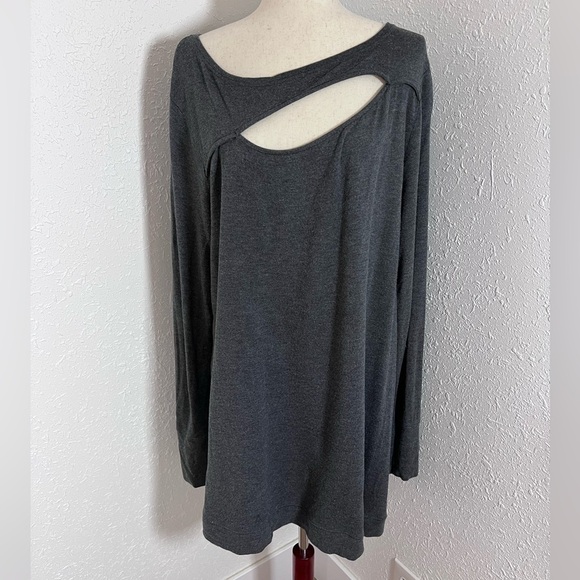 Soma French Terry Cutout Tunic Heather Quartz - Picture 4 of 8